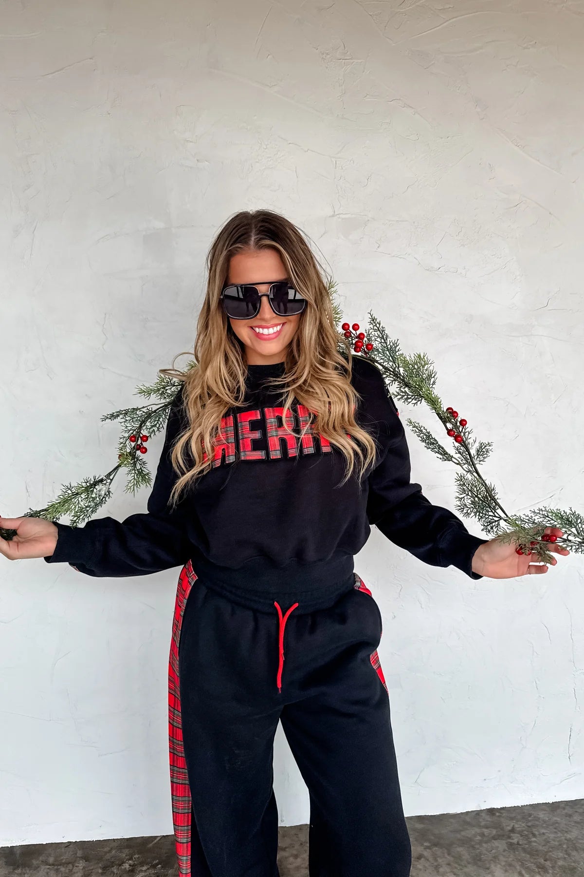 Preorder - Merry Plaid Pant Set