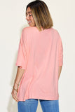 Bamboo V-Neck Drop Shoulder Tee - Multiple Color Options