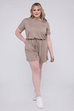 Brushed Romper with Pockets - multiple color options