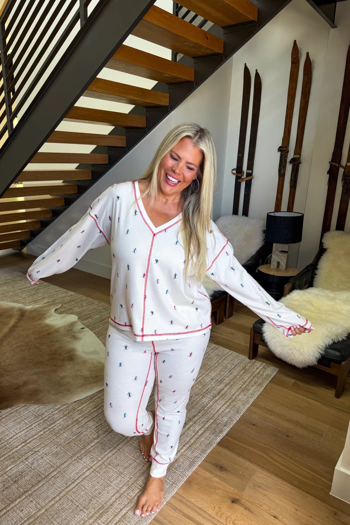 Snow Day Waffle PJ Set