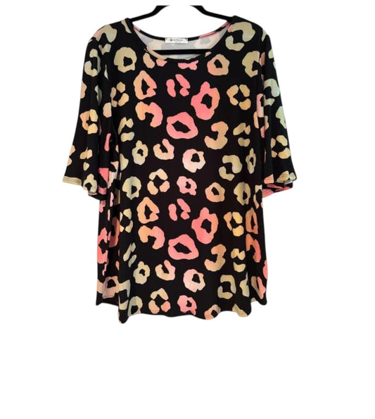 Leopard Knit Top