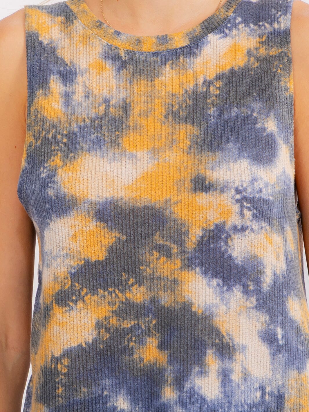 Tie Dye Print Sleeveless Top