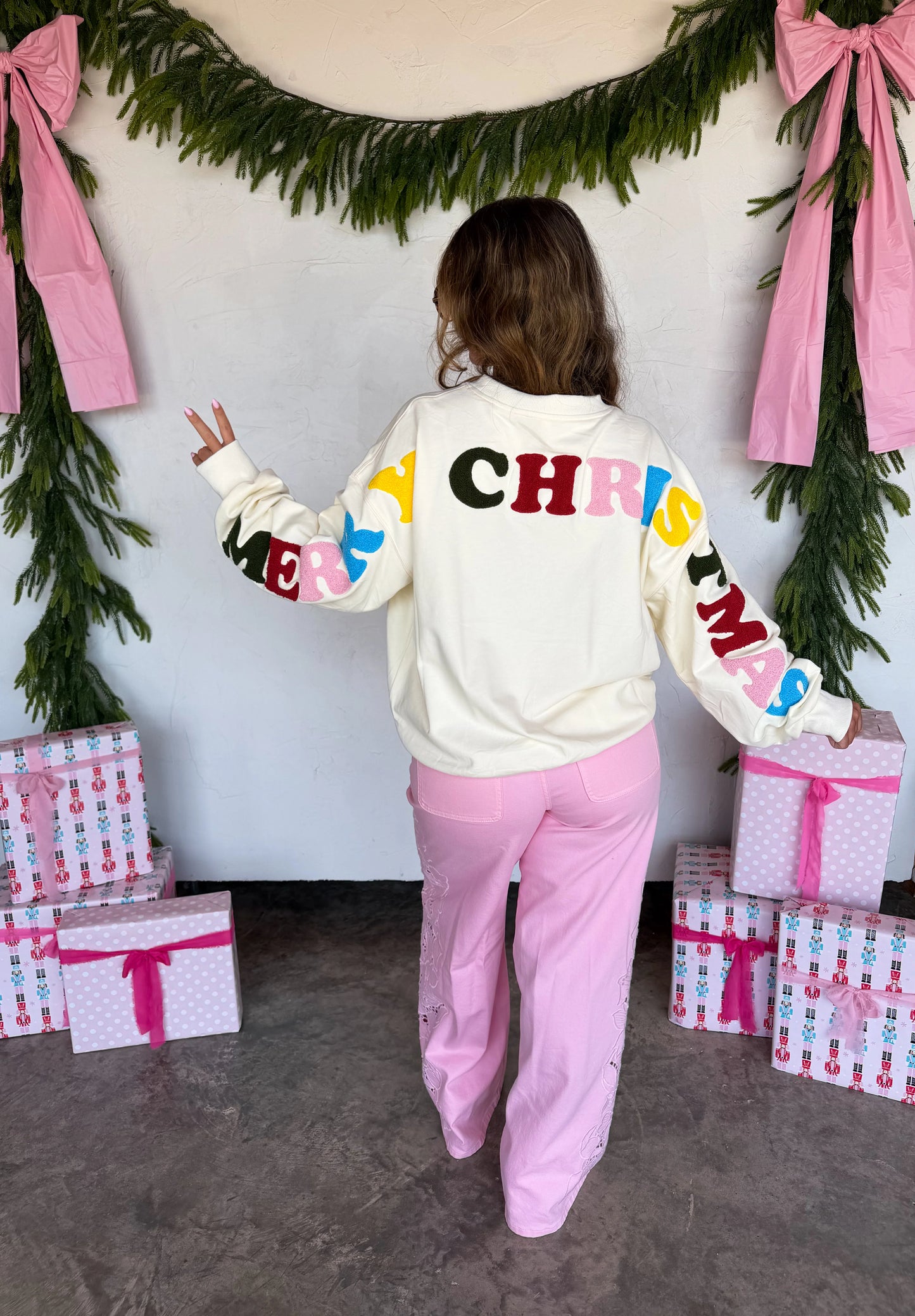 Merry Message Sweatshirt -3 Options