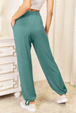 Soft Rayon Drawstring Waist Pants with Pockets - Multiple Color Options