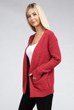 Melange Open Front Sweater Cardigan - Multiple color options