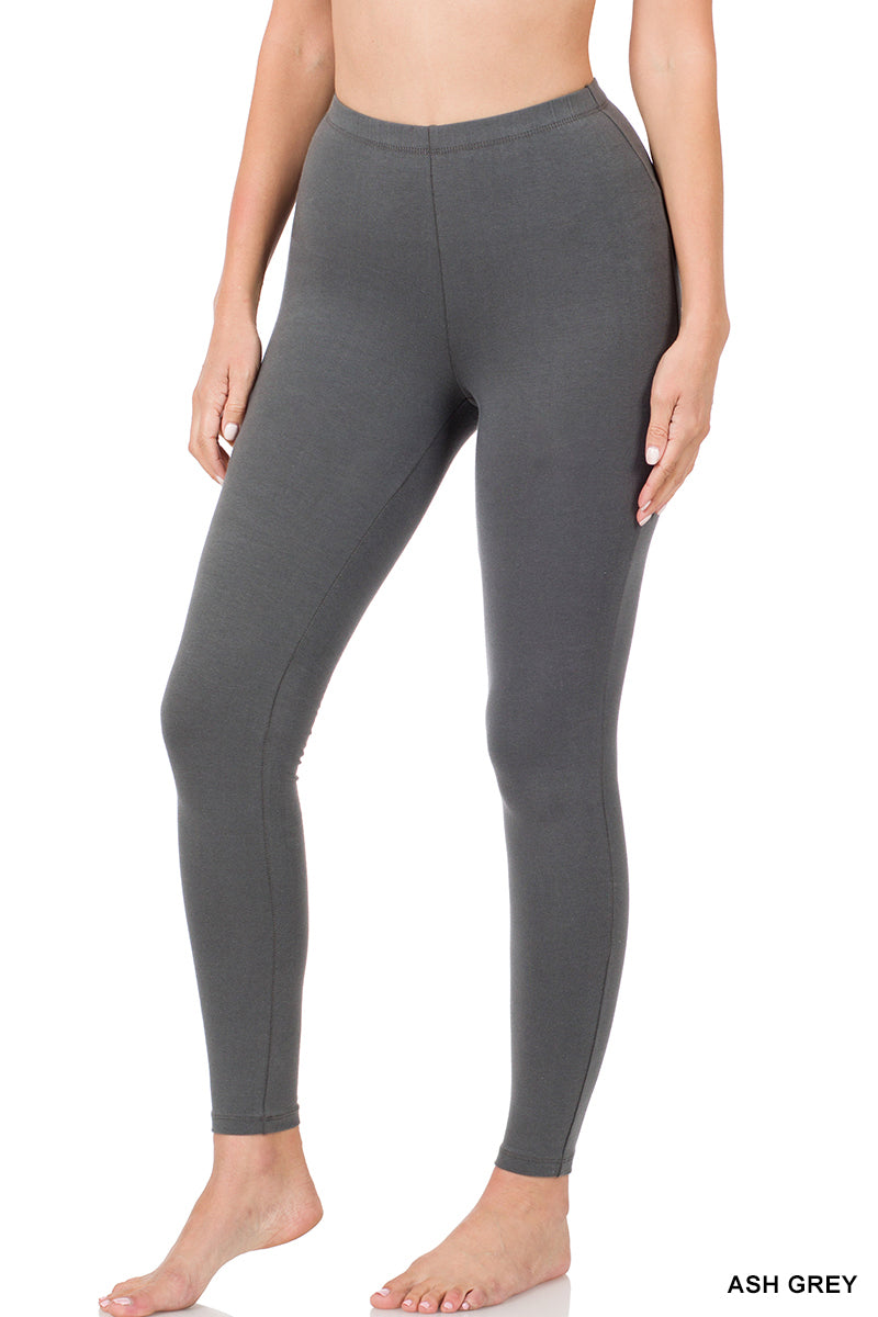 Elastic Waistband Leggings - 3 color options