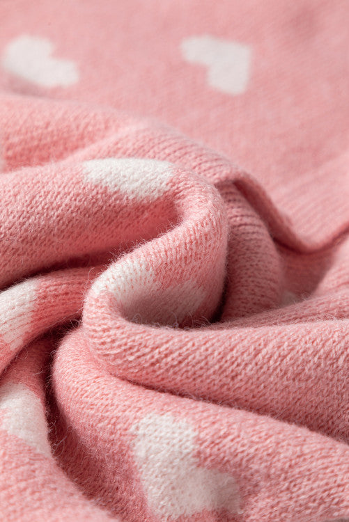 Button Up Heart Sweater