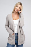 Melange Open Front Sweater Cardigan - Multiple color options