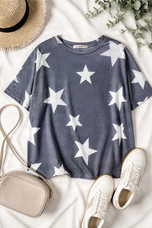 Star Boxy Crop Tee