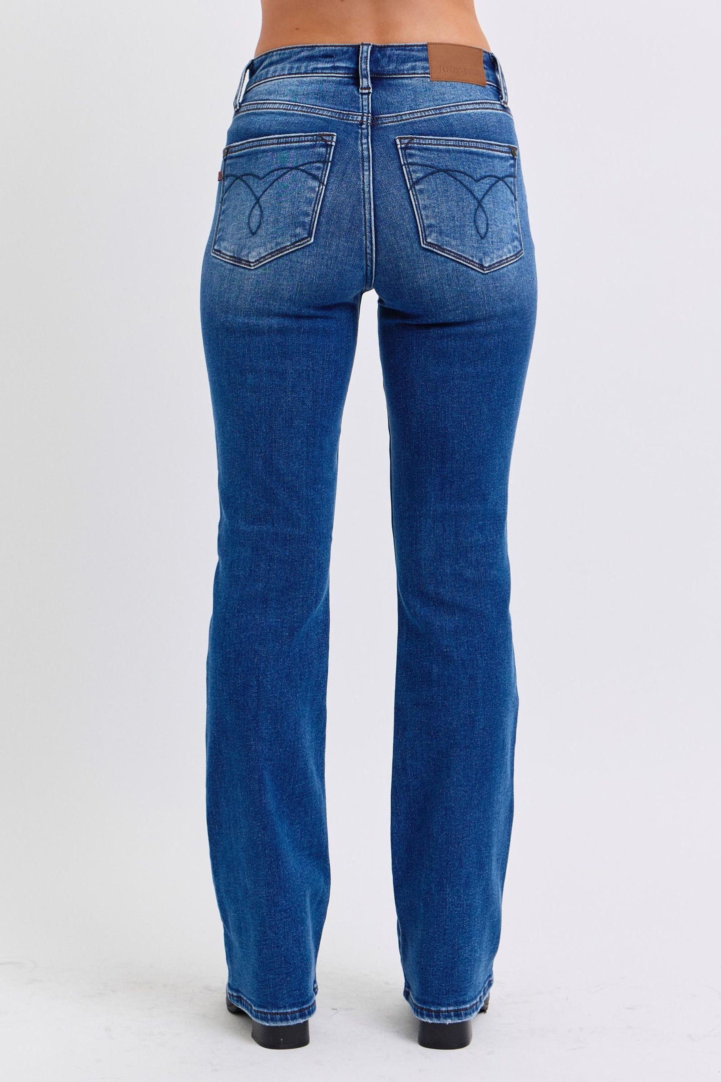 Judy Blue Mid-Rise Bootcut Jeans with Pockets