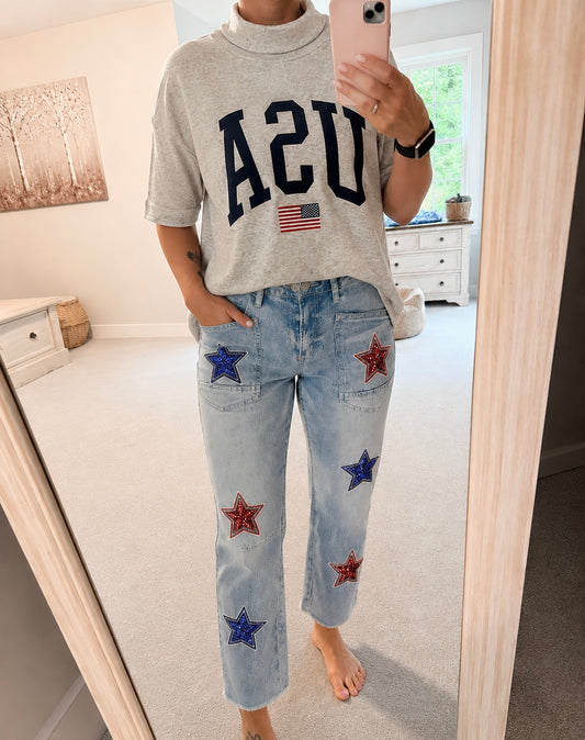 Sequin Star Denim