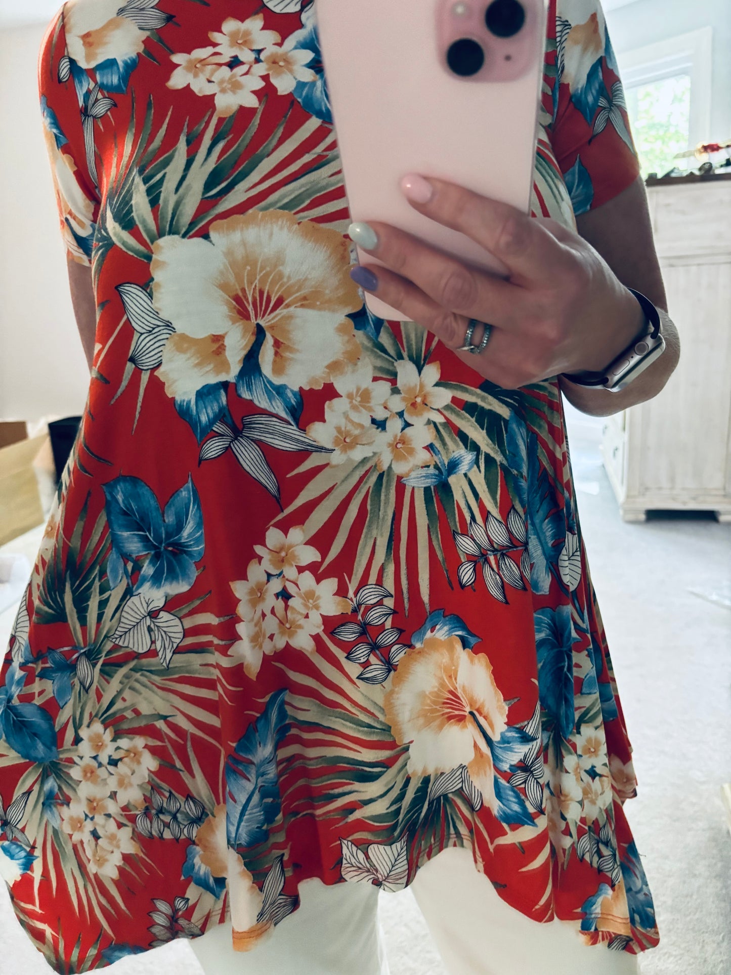 Tropical Floral Tunic