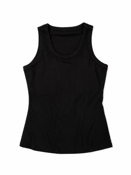 Built in Bra Tank in Black