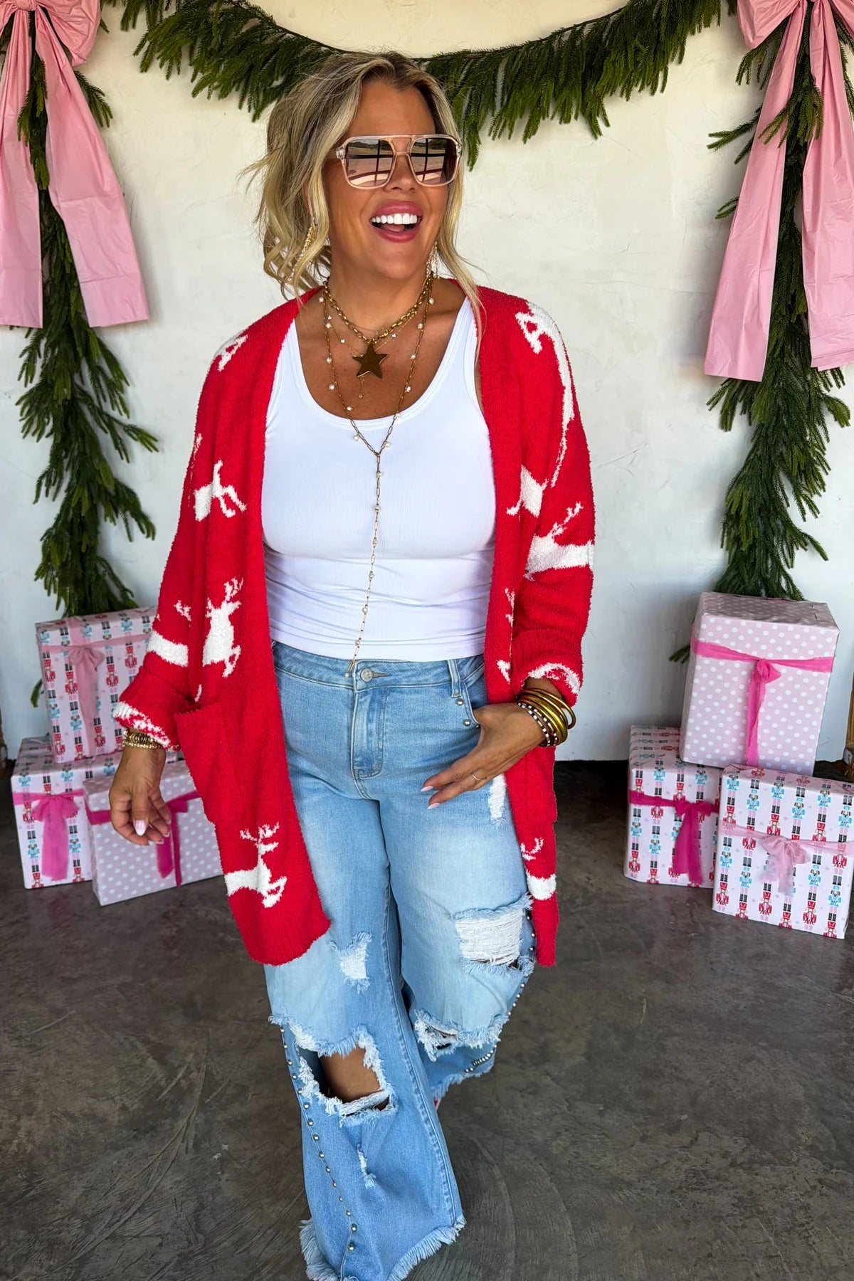 Cozy Christmas Cloud Cardigan - 5 Options