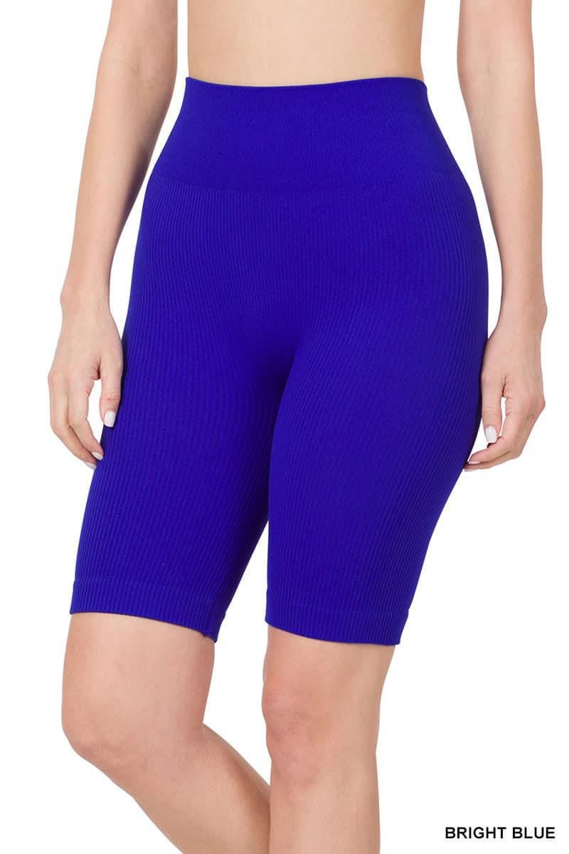 Ribbed Bike Shorts - Multiple Color Options