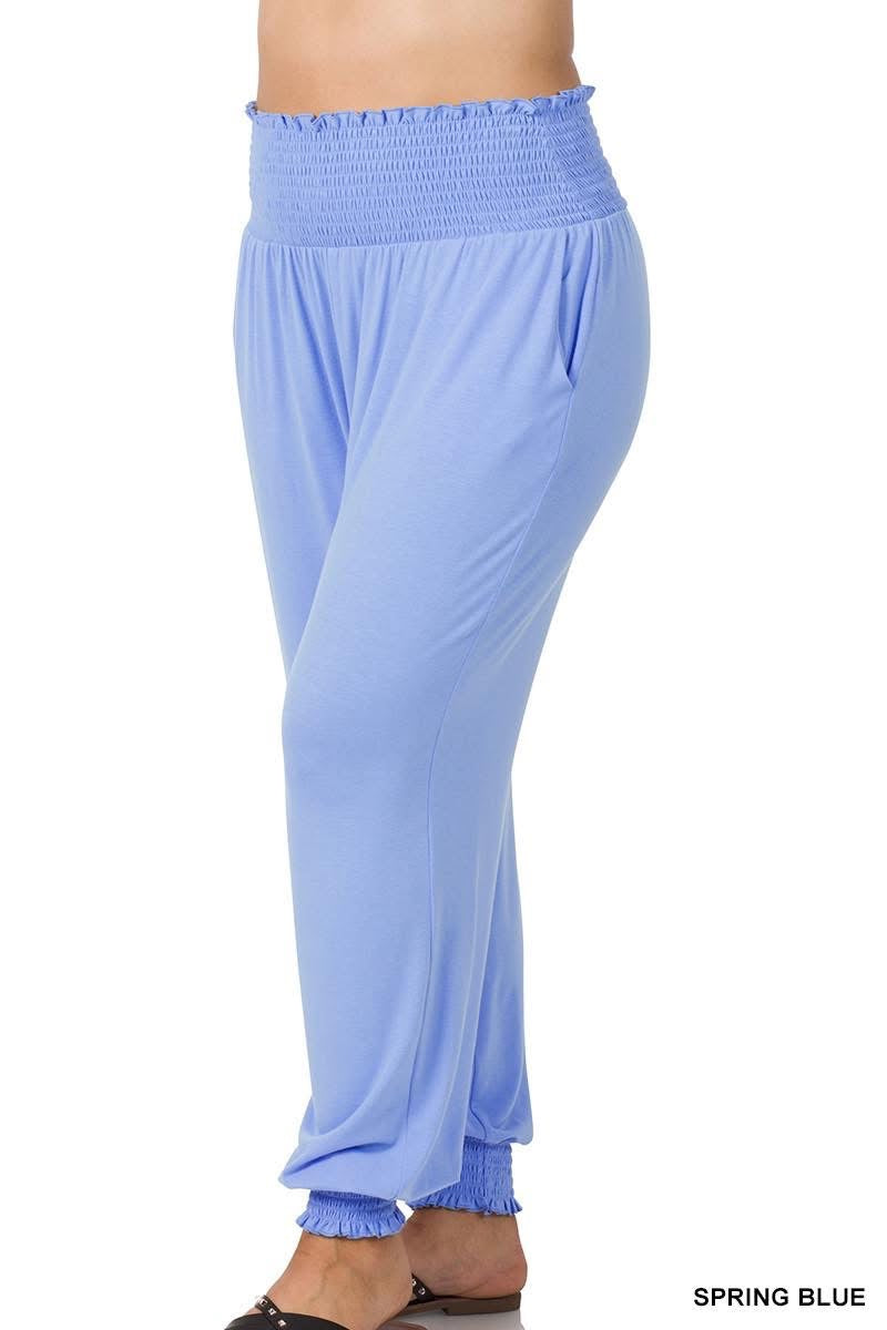Smocked Joggers