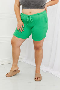 Blumin Apparel Too Good Ribbed Shorts in Green