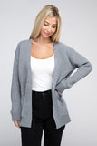 Melange Open Front Sweater Cardigan - Multiple color options