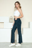 Judy Blue Button Fly Hem Destroy Straight Jeans