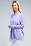 Viscose Front Pockets Sweater - 6 Color Options