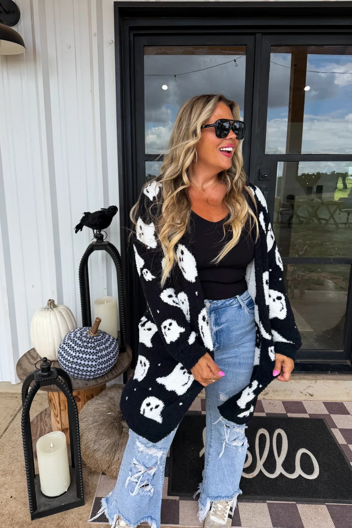 Boo Crew Reversible Cloud Cardigan - Multiple Print Options