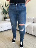 Judy Blue High Waist Distressed Skinny Jeans