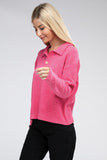 Brushed Melange Hacci Collared Sweater - 5 Color Options