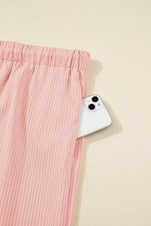 Striped Drawstring Pants