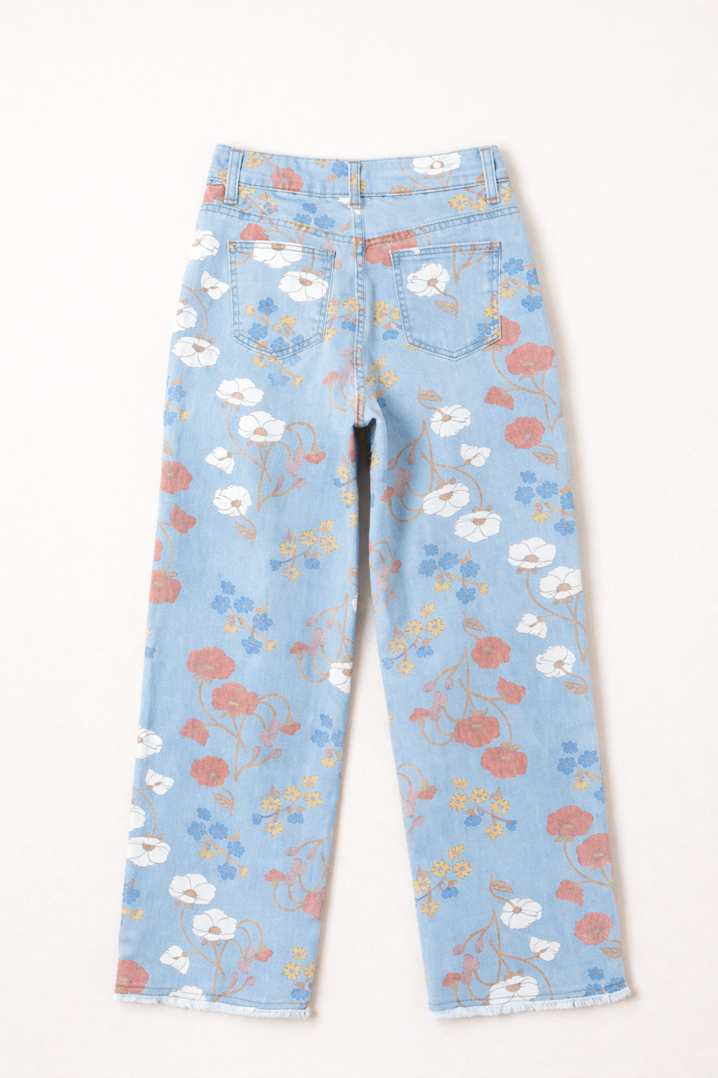 Boho Floral Jeans
