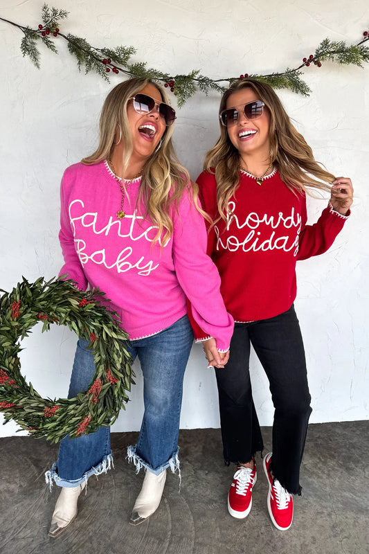 Preorder - Holiday Sweaters - Santa & Howdy