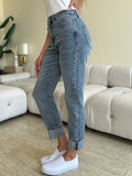 Judy Blue High Waist Cuff Hem Skinny Jeans