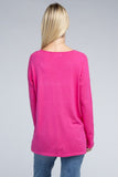 Viscose Front Pockets Sweater - 6 Color Options