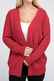 Melange Open Front Sweater Cardigan - Multiple color options