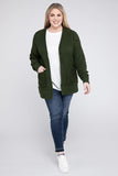 Plus Low Gauge Waffle Open Cardigan Sweater - Multiple Colors Available