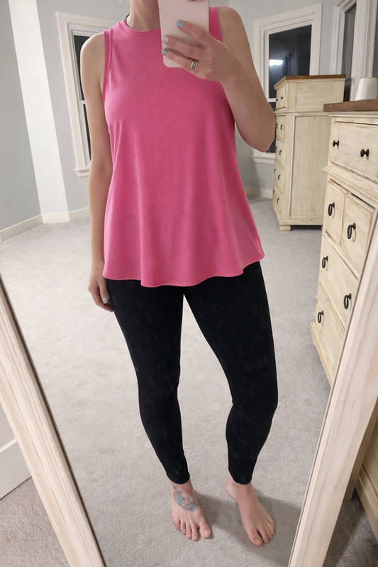 Modal Exposed Seam Sleeveless Top