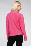 Brushed Melange Hacci Collared Sweater - 5 Color Options