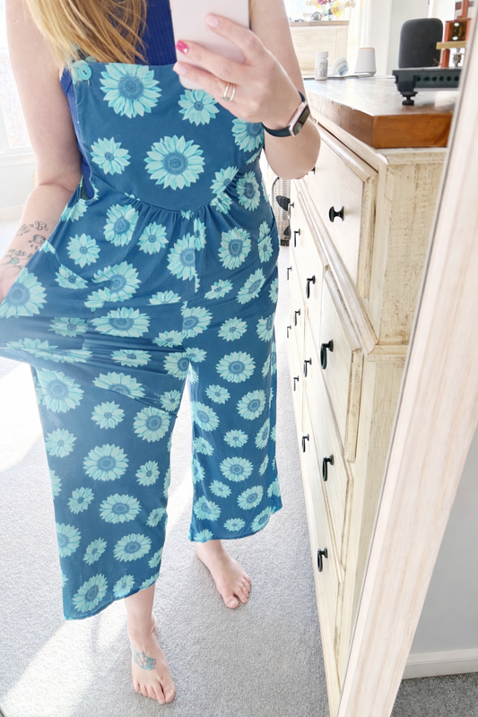 Sunflower Cropped Overalls