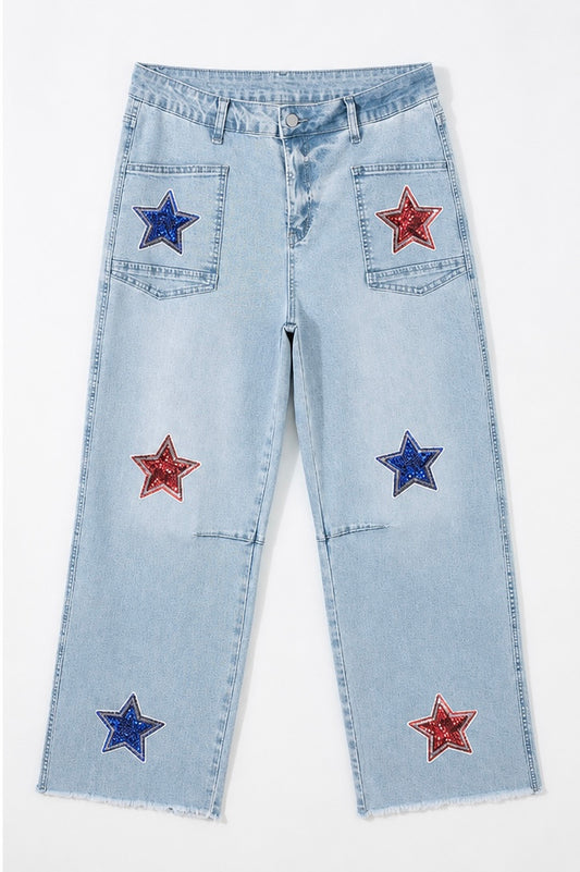 Sequin Star Denim