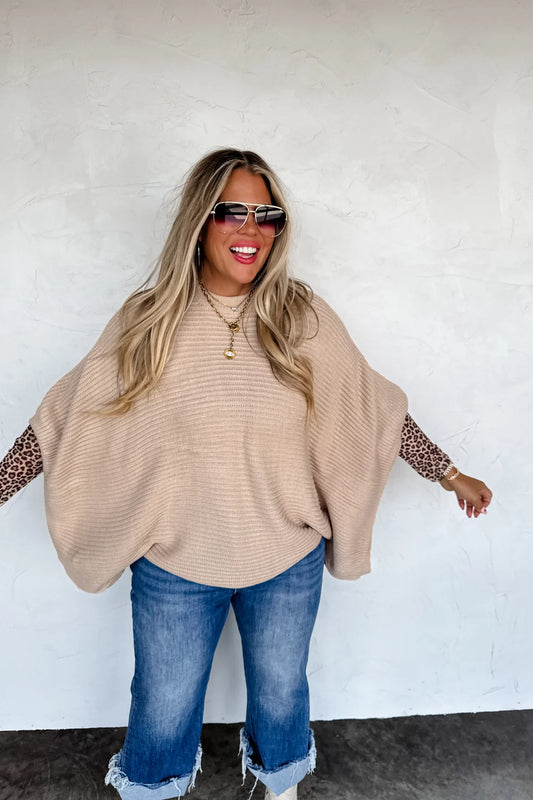 *Preorder-Meg Pullover Poncho in Fall Colors - Multiple Colors
