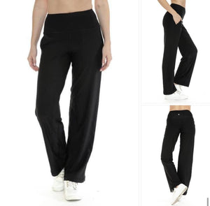 Wide Leg Yoga Waistband Pants