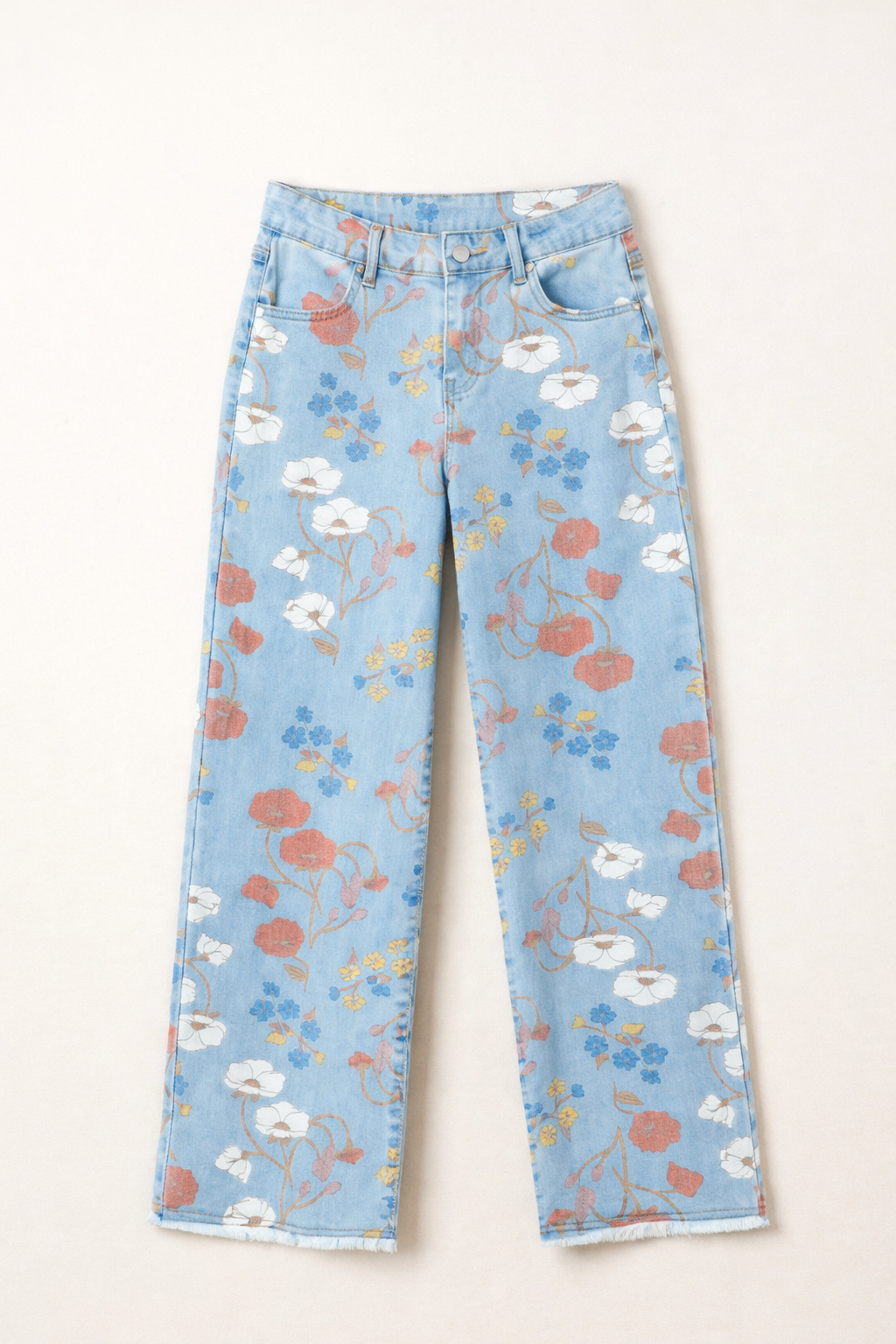 Boho Floral Jeans