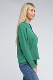 Brushed Melange Hacci Collared Sweater - 5 Color Options