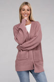 Low Gauge Waffle Open Cardigan Sweater - 6 Color Options