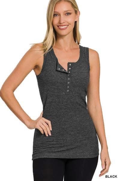 Melange Button Tank