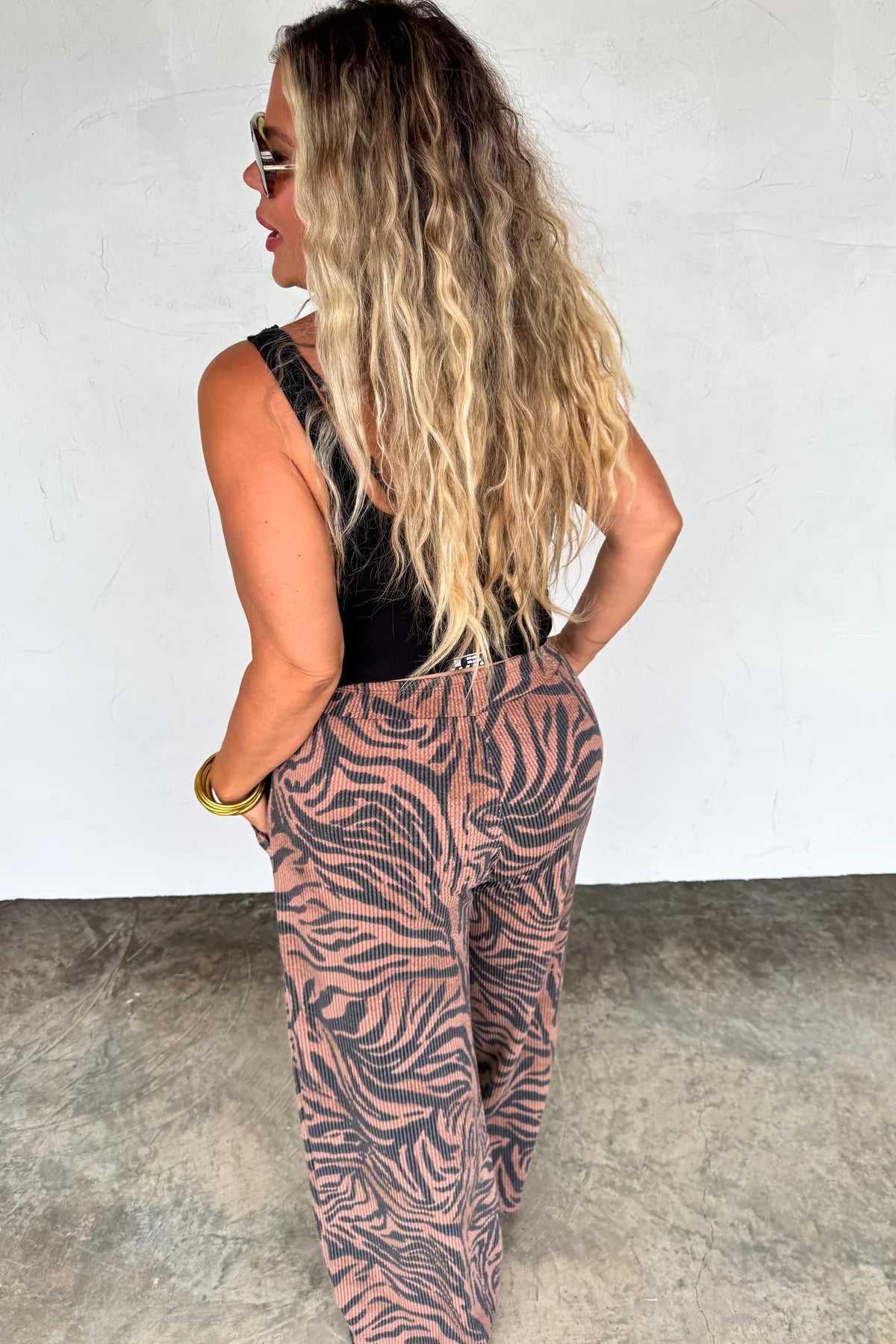 Preorder - Zebra Haddie Wide Leg Pants