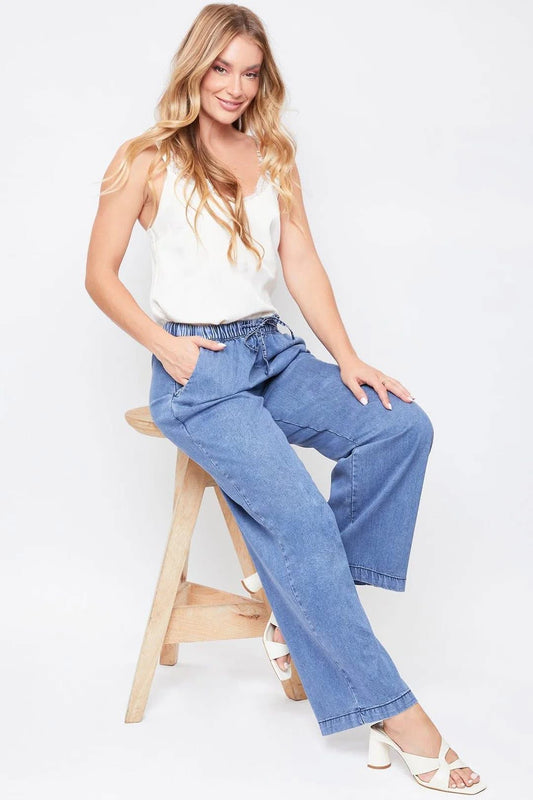 Wide Leg Drawstring Pants