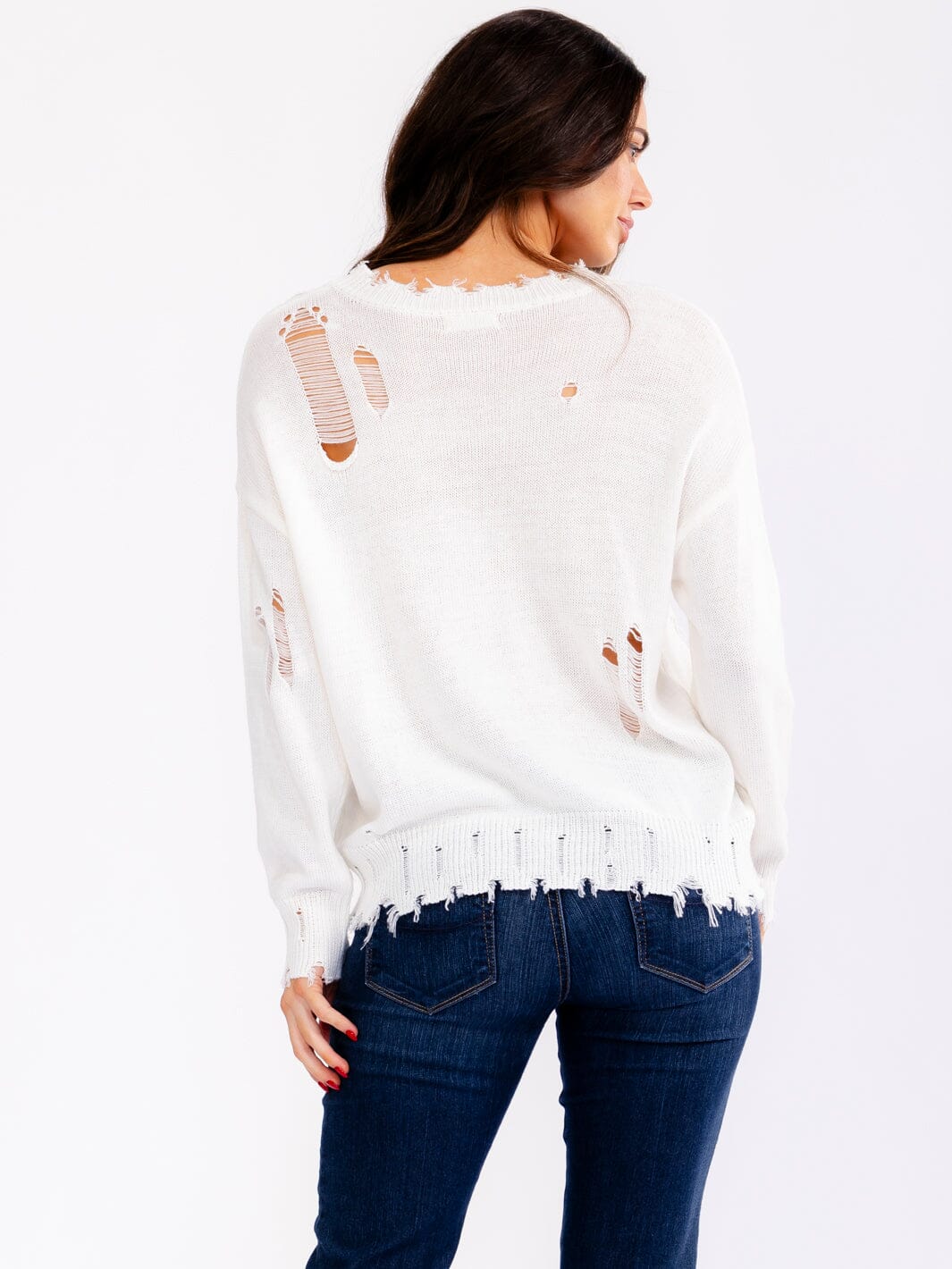 Distressed Flag Sweater