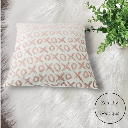 XOXOXO Throw Pillow