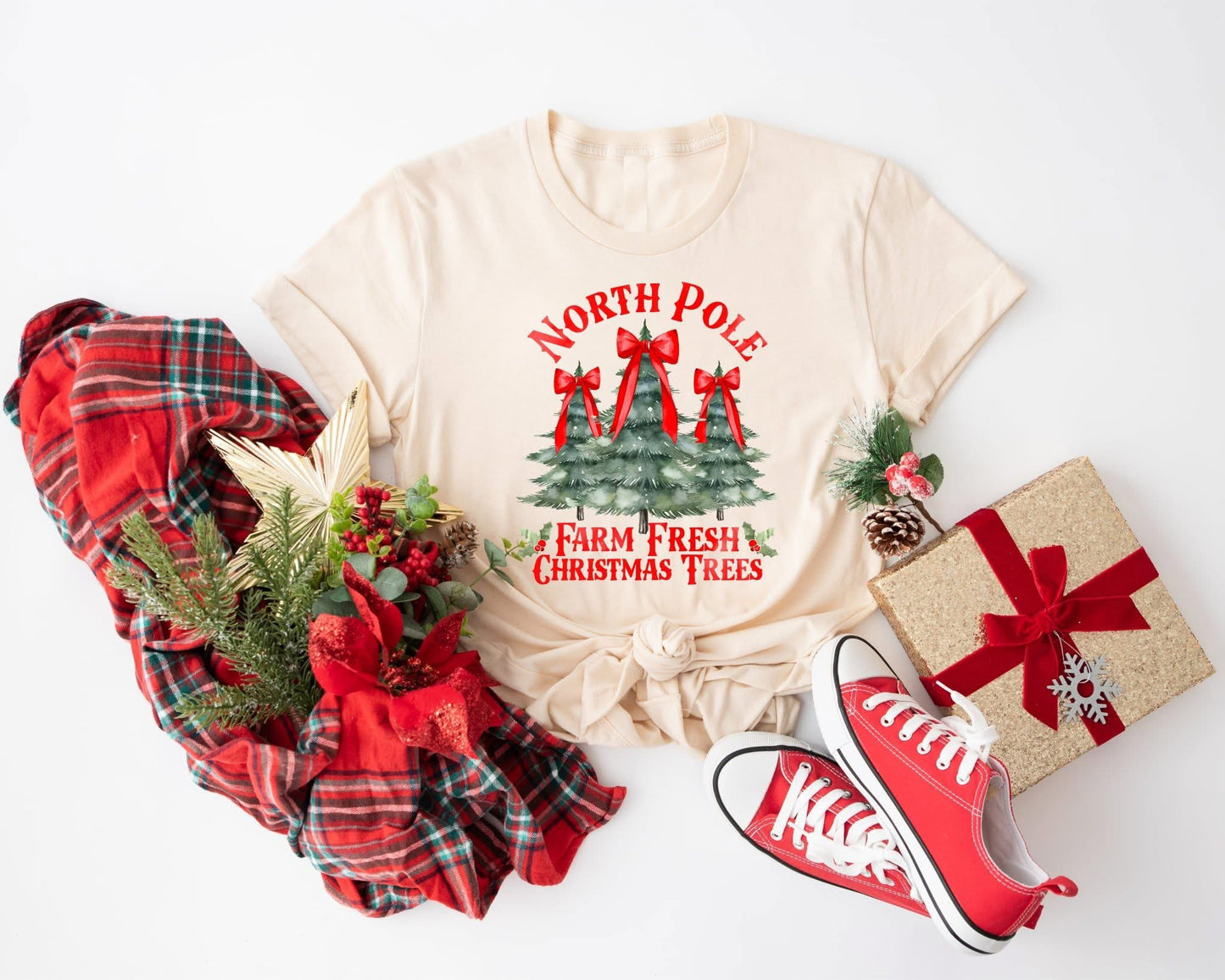 Farm Fresh Christmas Tree Tee - 2 Color Options