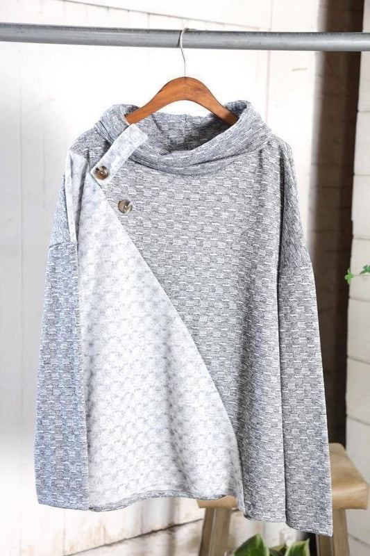 Button Detail Pull Over
